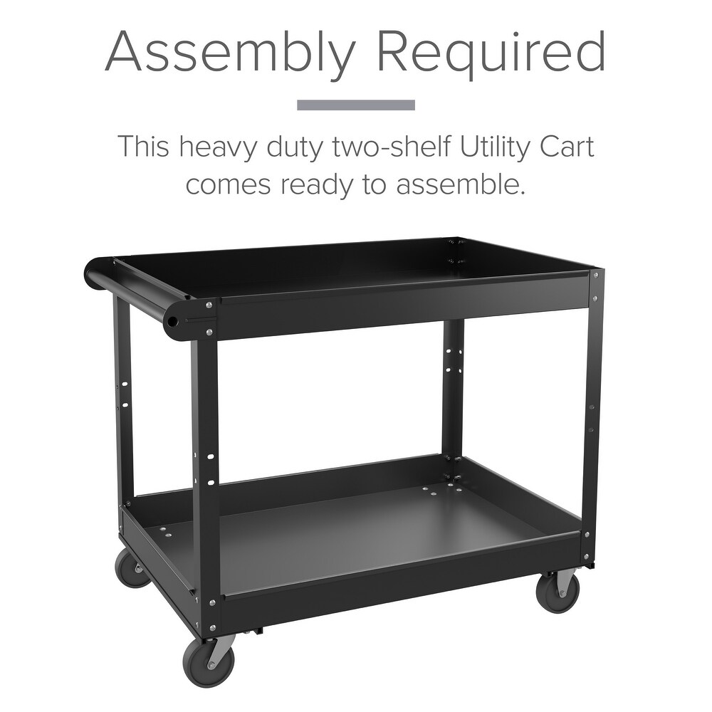 Hirsh RTA Utility Cart 36 x 24  Black   6.100 X 26.380 X 38.980