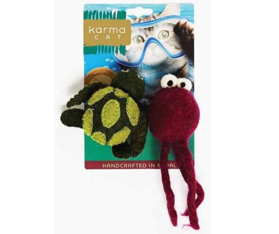 Karma Cat - Turtle and Jellyfish Cat Toys