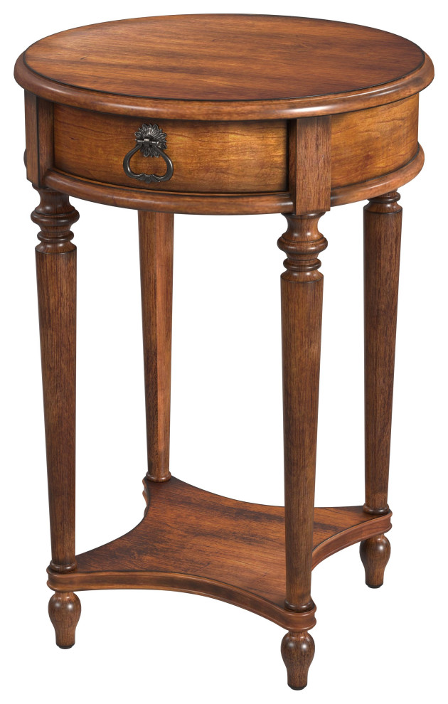 Jules 1 Drawer Round Accent Table   Traditional   Side Tables And End Tables   by Butler Specialty Company  Houzz