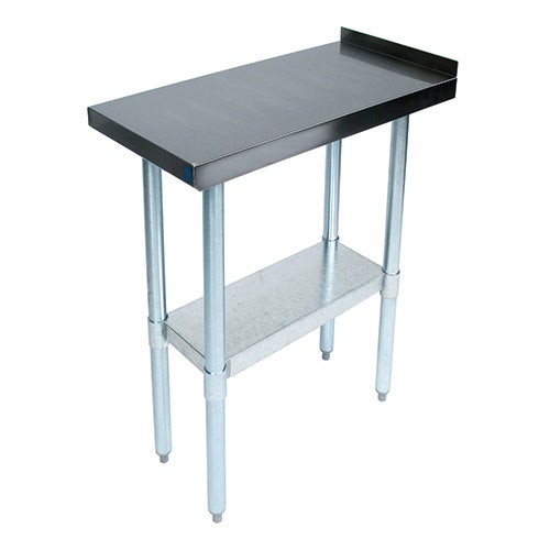 John Boos EFT8-3018-X Stainless Steel Equipment Filler Table with Galvanized Undershelf， 18