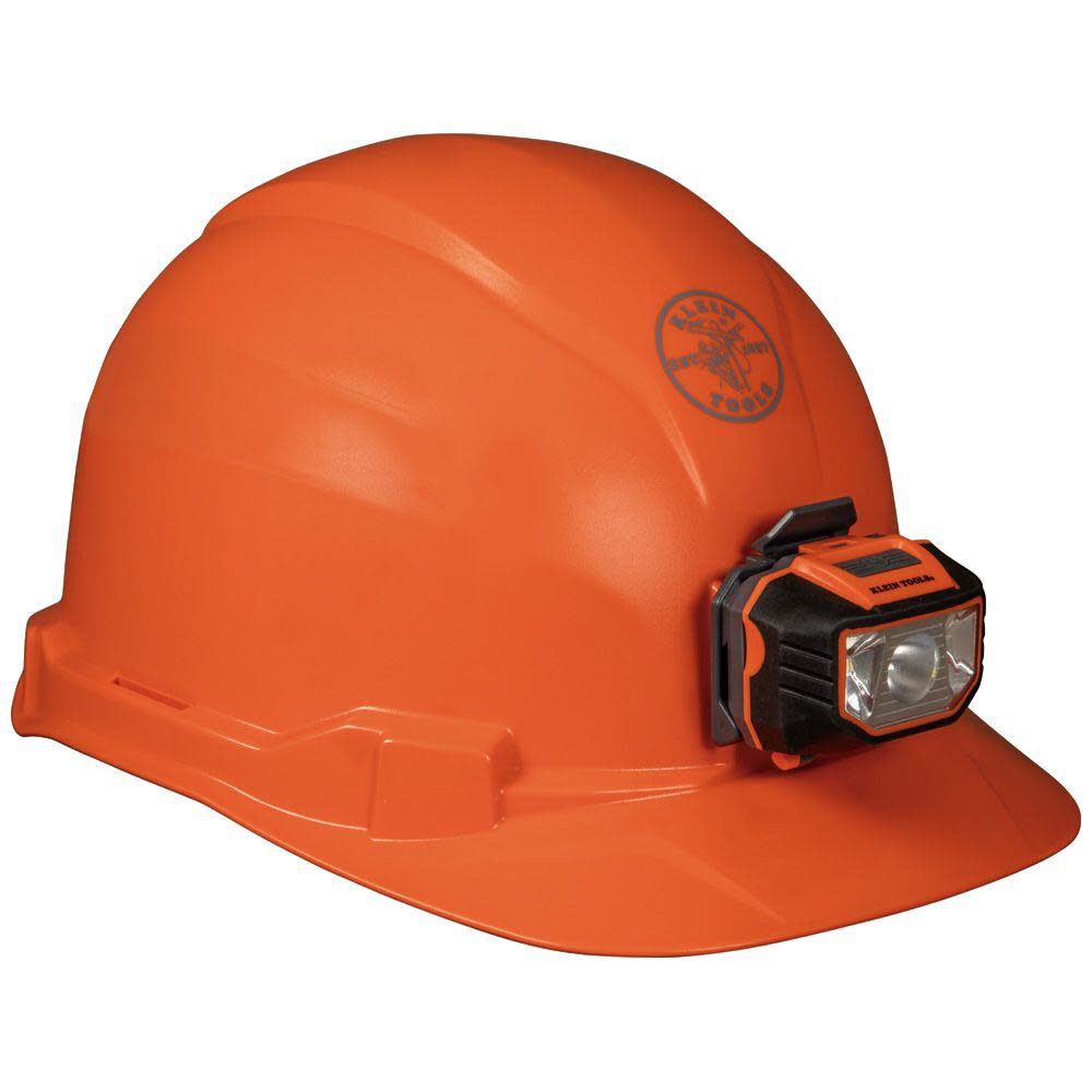 Klein Tools Hard Hat Non-vented with Headlamp Orange 60900K from Klein Tools