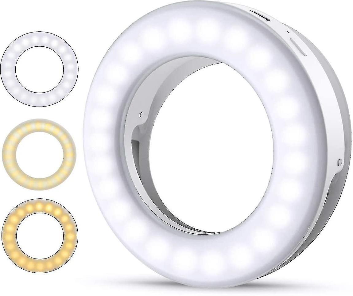 Selfie Light， Cell Phone Selfie Light， Cell Phone Ring Light， 40 Led Ring Light With 3 Stuff Brightn