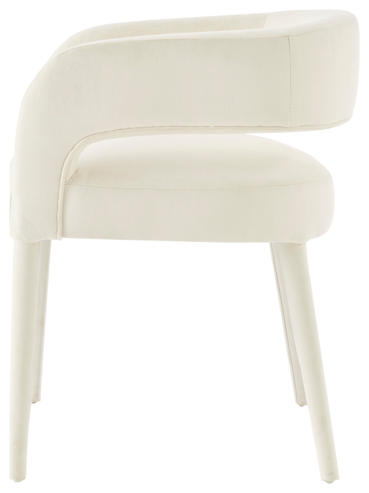 Lauryn Velvet Dining Side Chair   Modern   Dining Chairs   by New Pacific Direct Inc.  Houzz