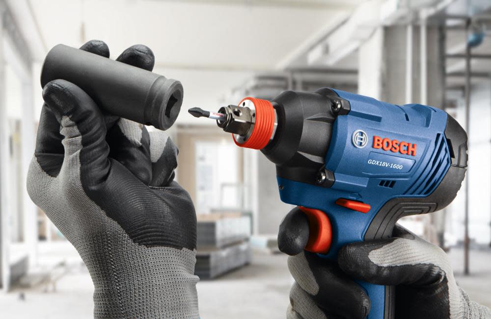 Bosch 18V Freak 1/4 and 1/2 Two In One Bit/Socket Impact Driver Kit Reconditioned ;