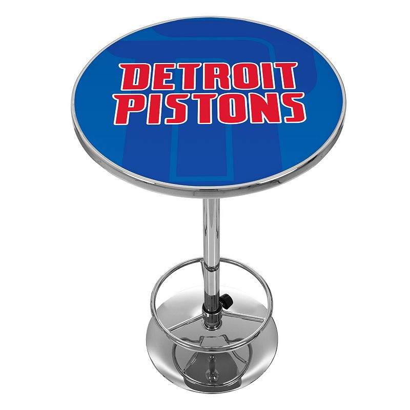 Detroit Pistons Chrome Pub Table