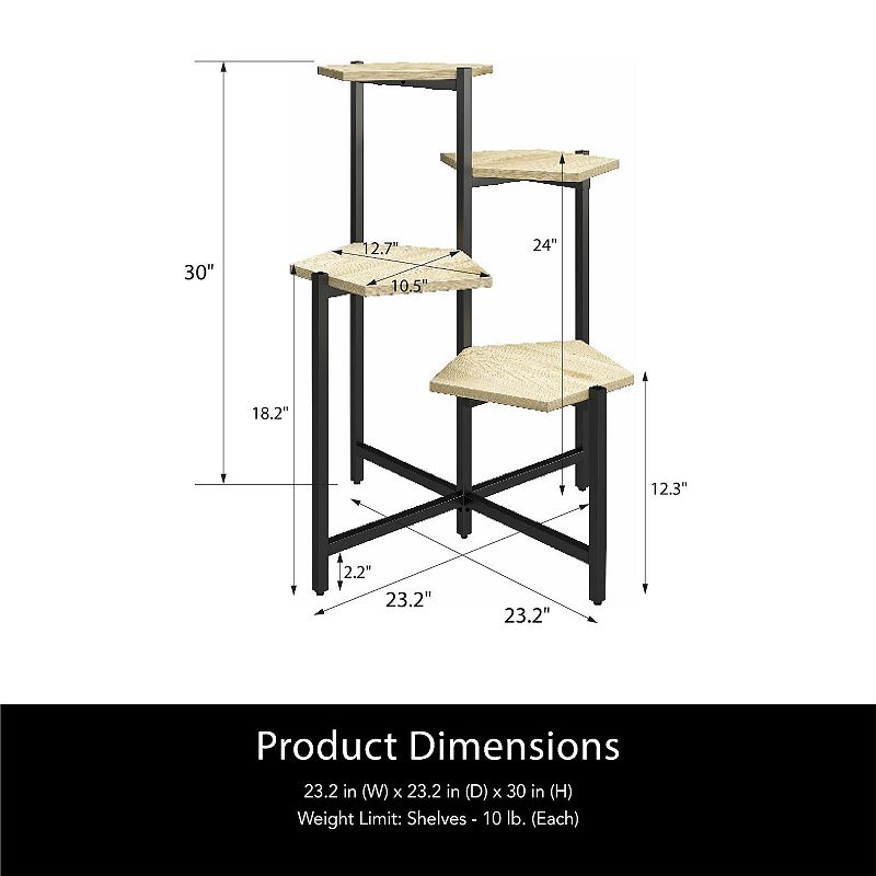 Ameriwood Home Cass Plant Stand