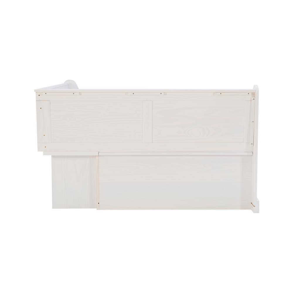 Linon Home Decor Linon Barnett White Corner Breakfast Nook 37.38 in. Tall THD02677