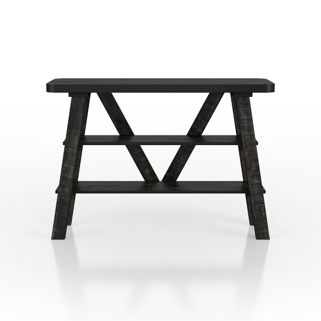 New Riverton Open Shelf Console Table Mibasics