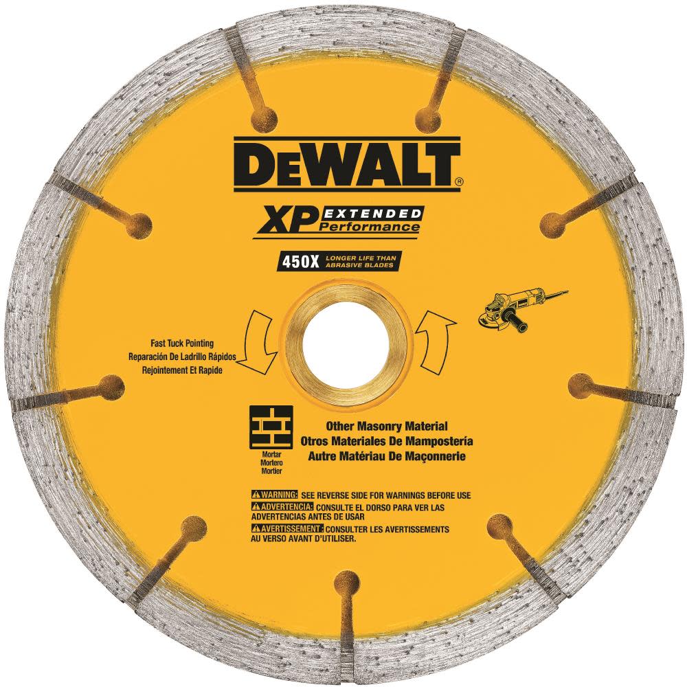 DEWALT 4.5-in x 0.250 XP Sandwich Tuck Point Blade DW4740S from DEWALT