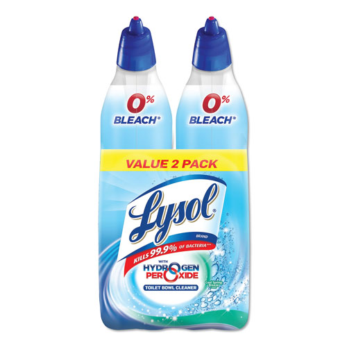 Reckitt Benckiser Lysol Toilet Bowl Cleaner with Hydrogen Peroxide | Cool Spring Breeze， 24 oz， 2