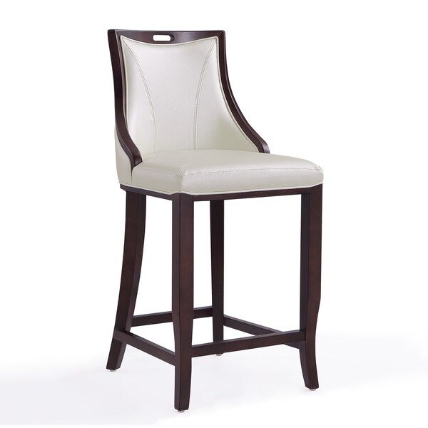 Emperor Upholstered Wood Bar Stool