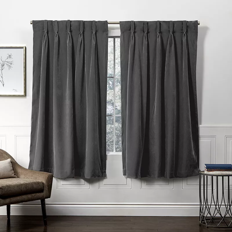 Exclusive Home 2-pack Velvet Heavyweight Window Curtains