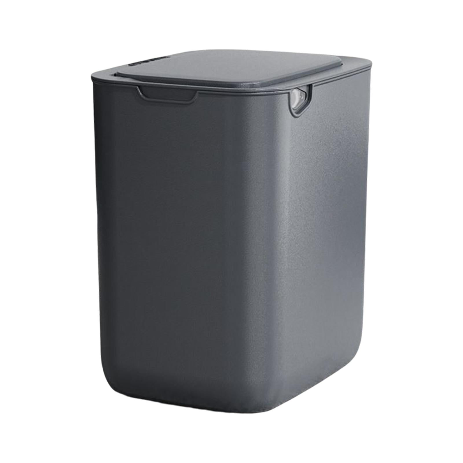 16L Smart Induction Trash Can Waterproof Garbage Bin for Living Room Garbage Gray