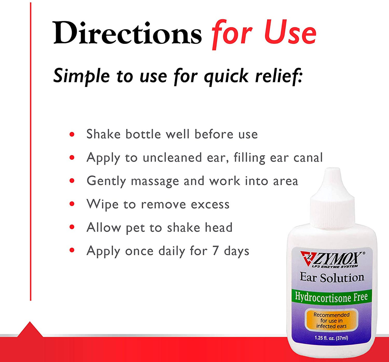 ZYMOX Enzymatic Ear Solution Hydrocortisone Free 1.25 oz