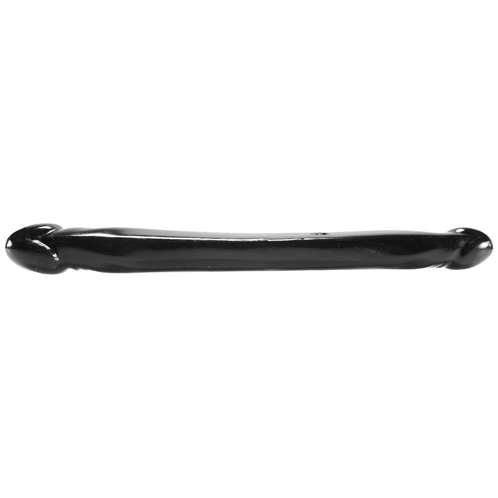 Smooth Double Header 18 Inch Dildo in Black