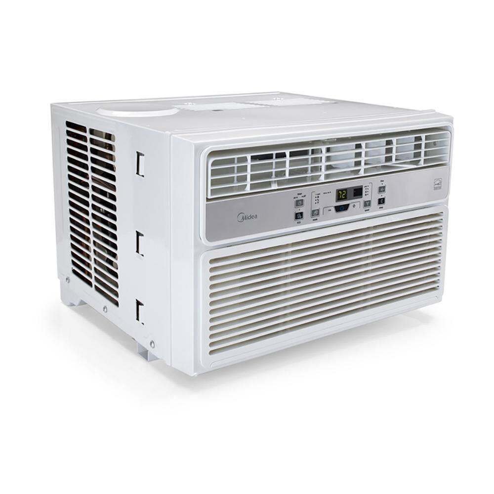 Midea 12000 BTU 208230-Volt Slide Out Window Air Conditioner Heat and Cool in White MWA12ER72