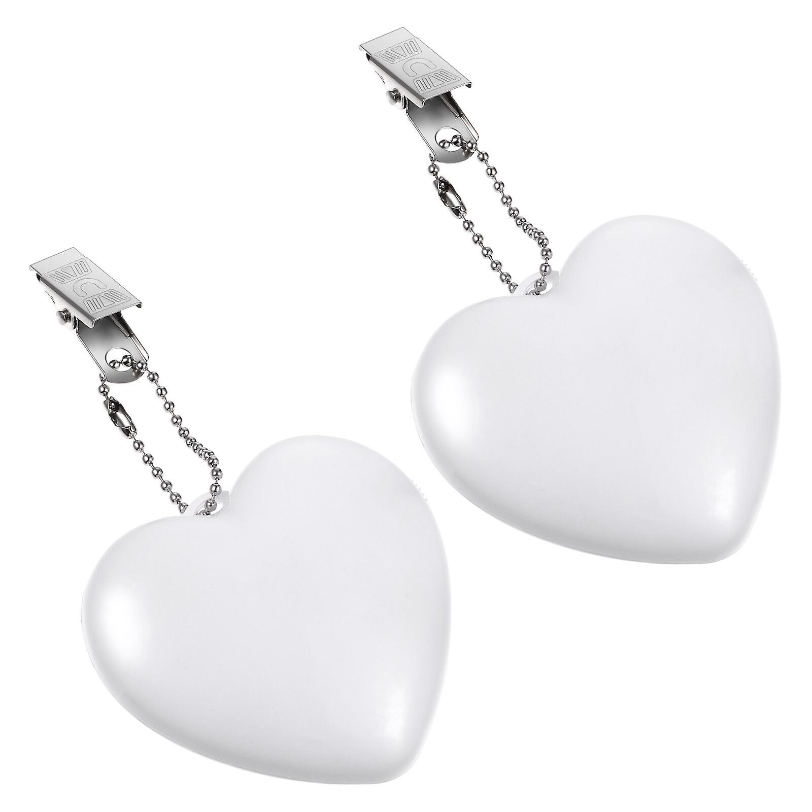 2pcs Touch Sensor Handbag Light Small Portable Lamp Heart Shaped Battery Powered Lamp Purse Light