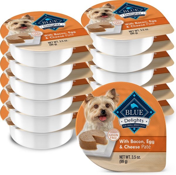 Blue Buffalo Divine Delights Bacon， Egg and Cheese Pate Dog Food Trays