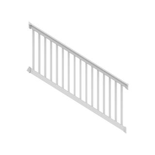 RDI Finyl Line 8 ft. x 42 in. H - T-Top 28 to 38 Stair Rail Kit White 73019664