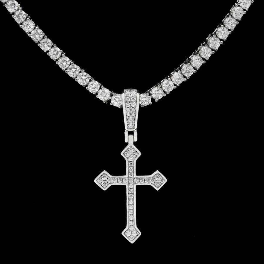 Celtic Cross V.2 in White Gold