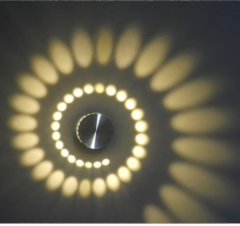 Spiral Led Wall Light， Aluminum Wall Light Ceiling Light Aisle Bedroom Foyer Cafe Corridor