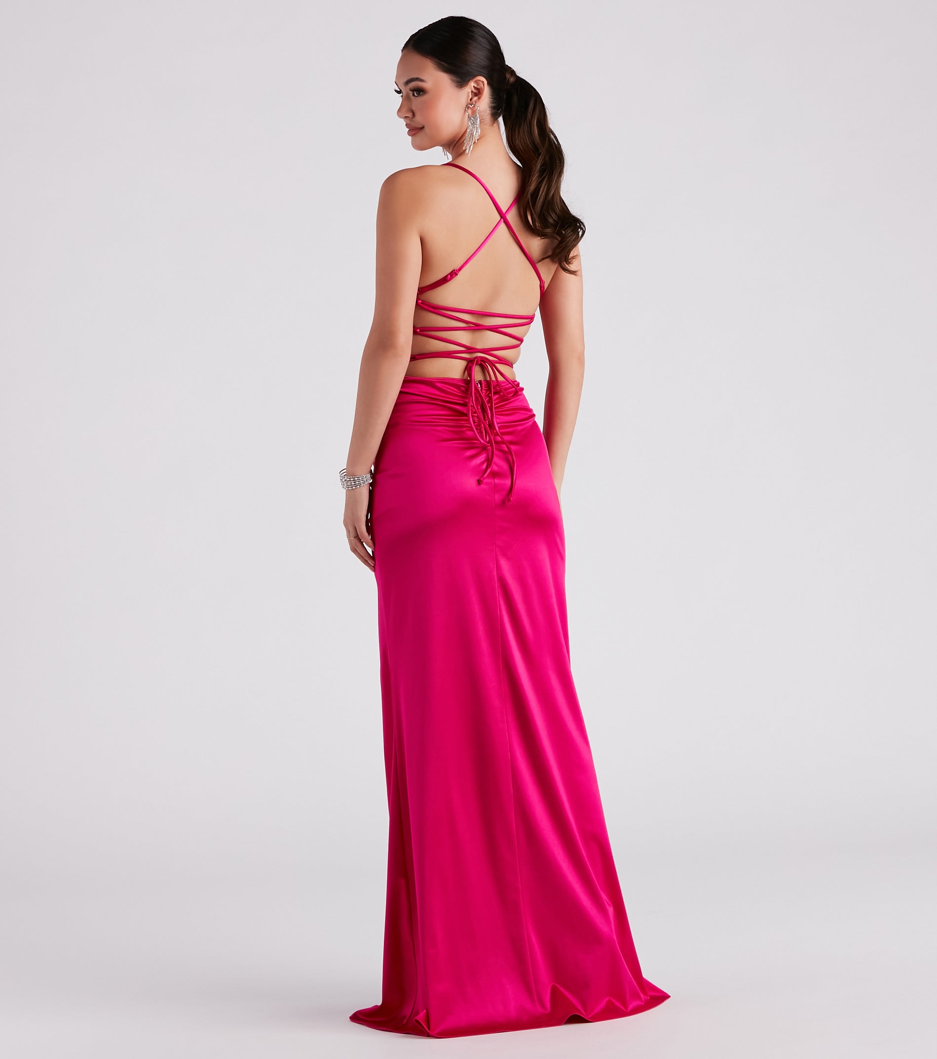 Lucille Formal Satin Mermaid Dress