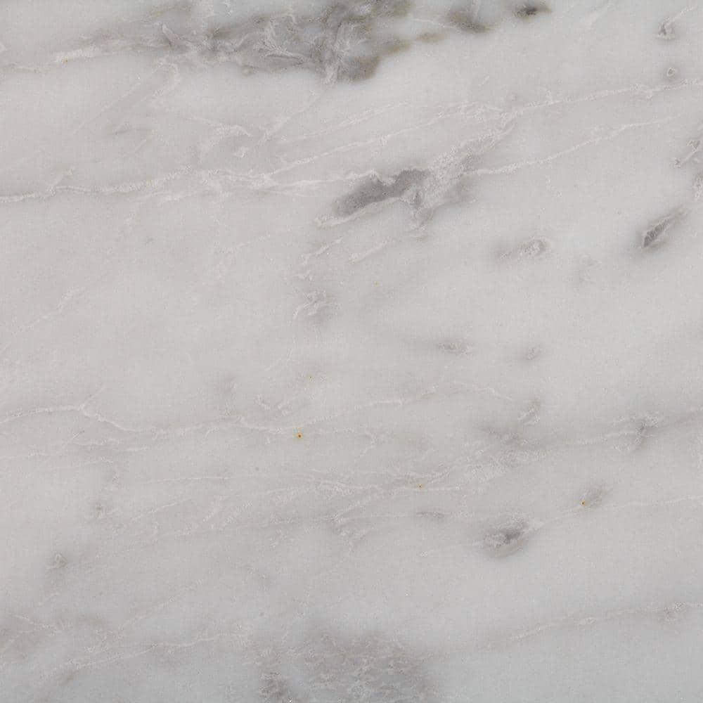 Home Decorators Collection 49 in W Marble Vanity Top in Carrara with White Basin