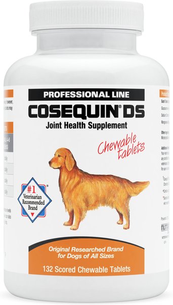 Nutramax Cosequin with Glucosamine and Chondroitin DS Chewable Tablet Joint Supplement Chewable Tablets for Dogs