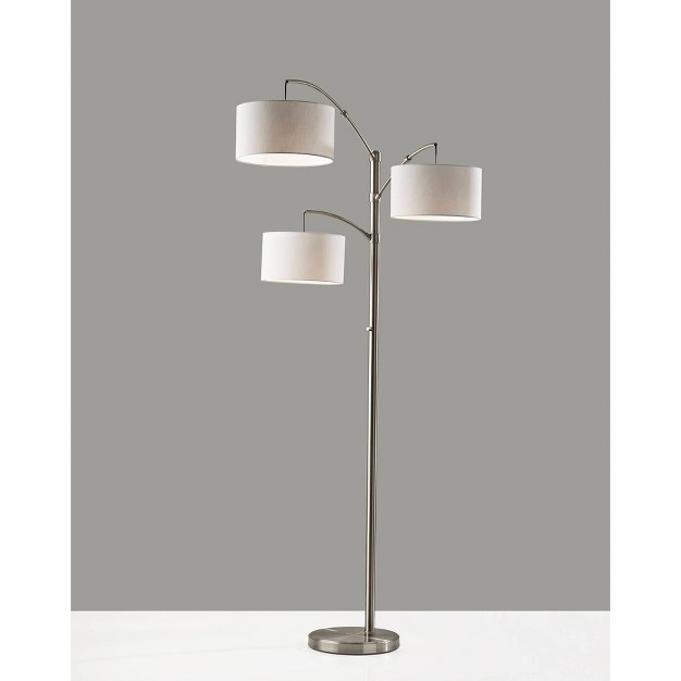 Cabo Arc Lamp Brushed Steel Adesso