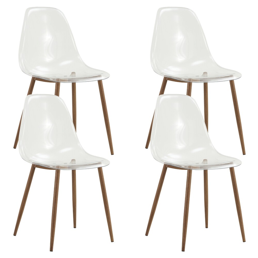 Modern simple transparent dining chair