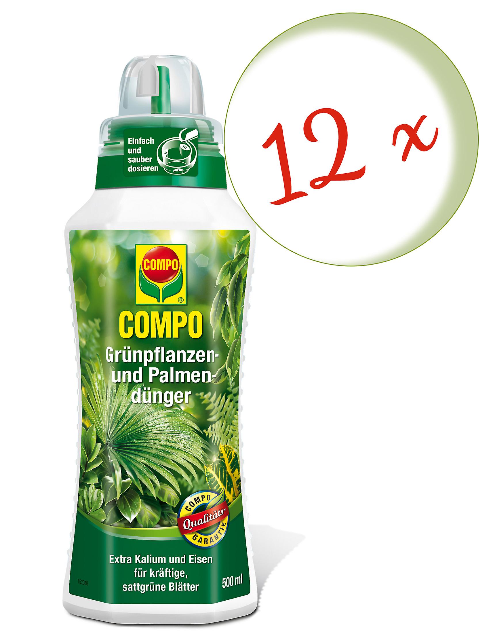 12 x COMPO green plant and palm plant， 500 ml