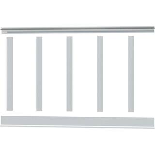 Ekena Millwork 56 in. X 58 in. X 96 in. Expanded Cellular PVC Deluxe Shaker Wainscoting Moulding Kit (for heights up to 56H) WPKP56X04DS