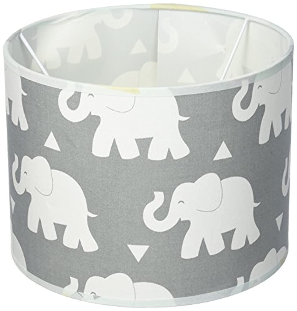 Pam Grace Creations Indie Elephant Lamp Shade Lampshade， Gray