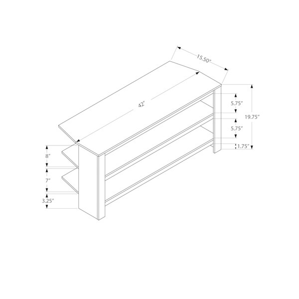 Tv Stand， 42 Inch， Console， Media Entertainment Center， Storage Shelves， Living Room， Bedroom， Laminate - n/a