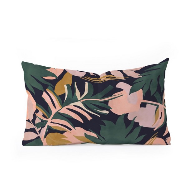 Marta Barragan Camarasa Abstract Nature Tropical 34 Oblong Throw Pillow Society6