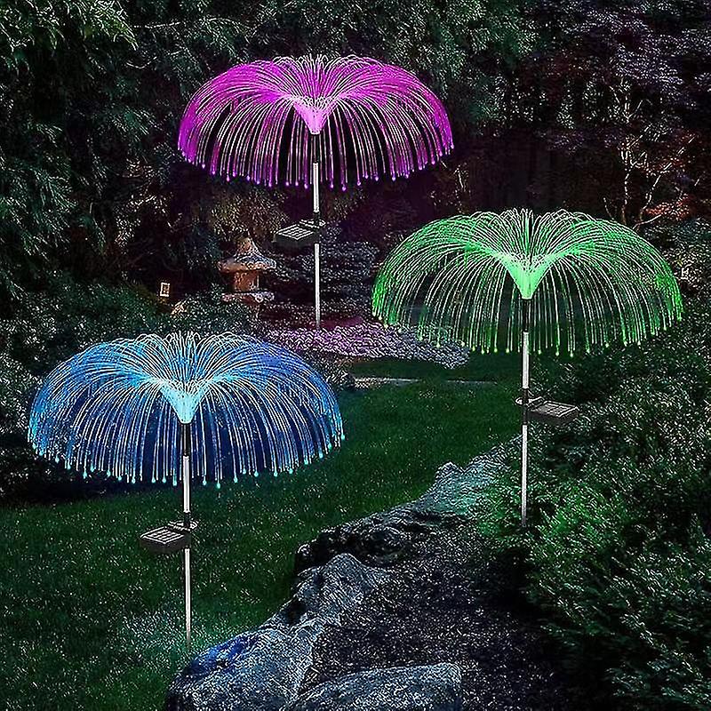 Miman 1pc Solar Garden Lights Outdoor Flower Lights Waterproof 7 Color Changing