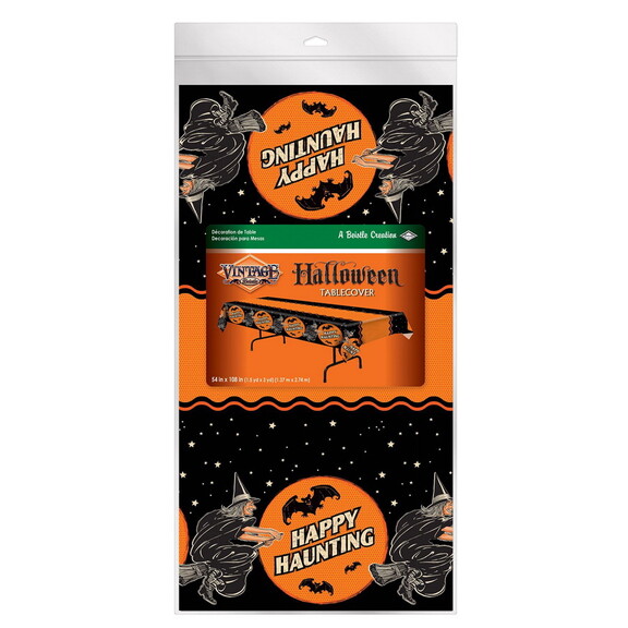 Beistle 00537 Vintage Halloween Tablecover  plasti...