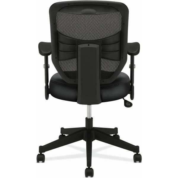 HON VL531 Mesh High-Back Task Chair with Adjustable Arms， Supports Up to 250 lb， 18