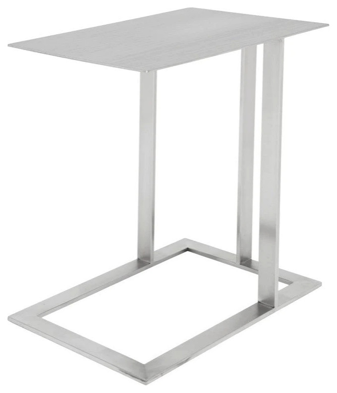 Miriam Stainless Steel Side Table   Contemporary   Side Tables And End Tables   by Rustic Home Furniture Deco  Houzz