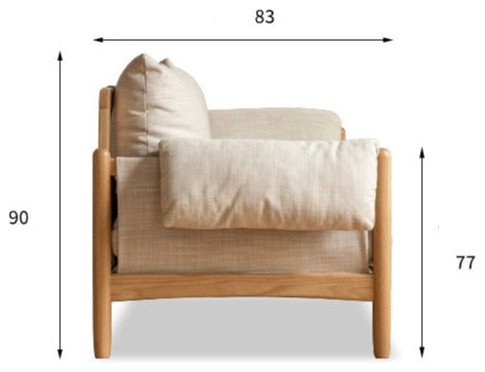 Oak Solid Wood Fabric Sofa   Transitional   Sofas   by GVAwood  Houzz