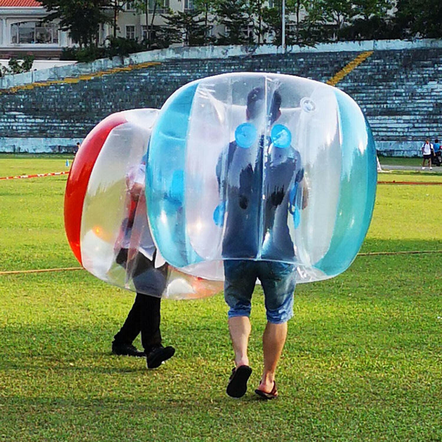 1PCS 0.9m PVC Bumper Bubble Balls Inflatable Body Zorb Ball Soccer Game Outdoor