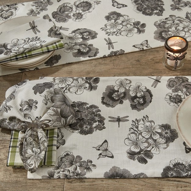 Geranium Floral Placemats Set Of 4