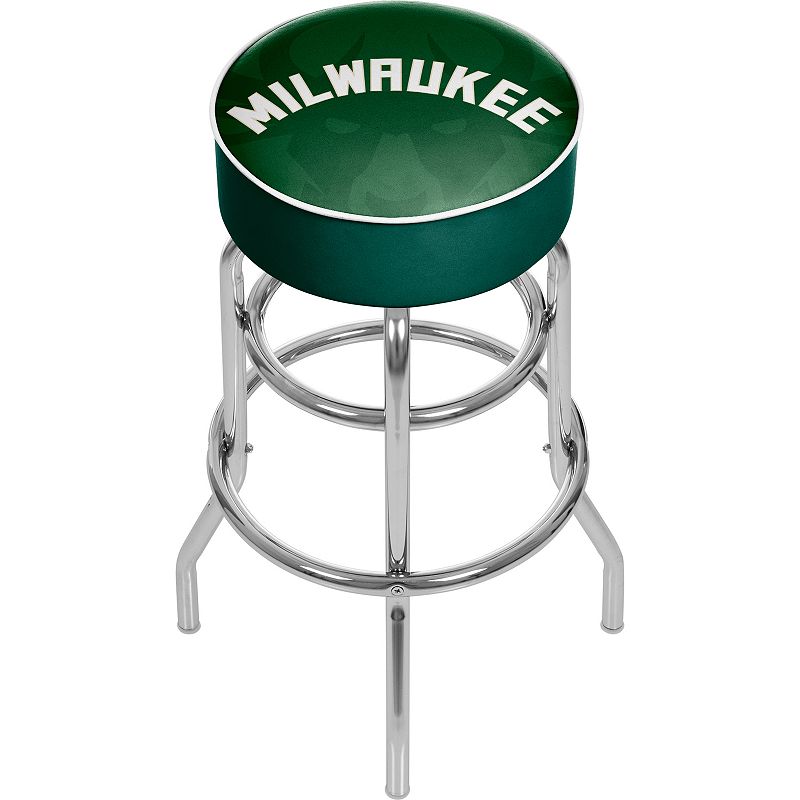 MW Bucks Padded Swivel Bar Stool