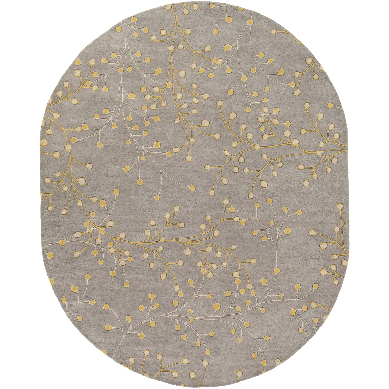 Athena Rug in Taupe & Mustard