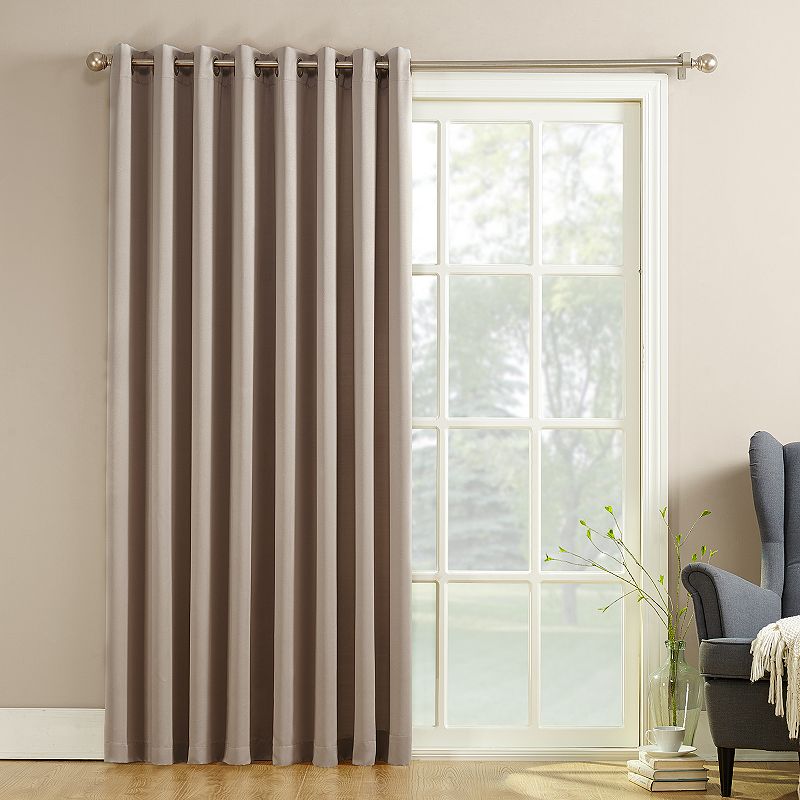 Sun Zero Gramercy Room Darkening Patio Door Curtain Panel