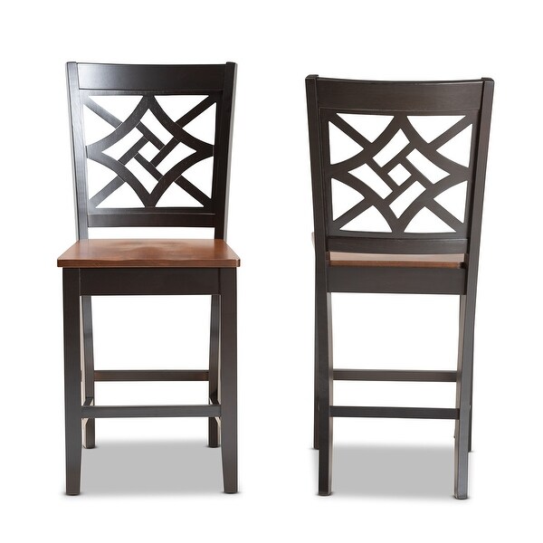 Nicolette Modern and Contemporary 2-Piece Counter Stool Set