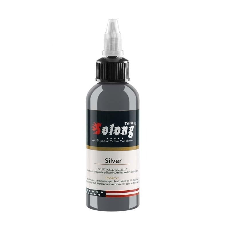 30ml Color Tattoo Ink Paint Silver Grey