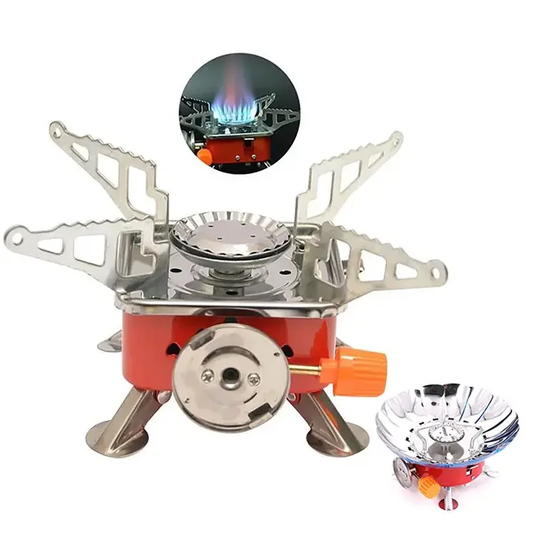 Hiking Mini Portable Outdoor Gas Stove  Mini Butane Gas Stove For Outdoor Picnic Portable Folding Stove Camping Kitchen