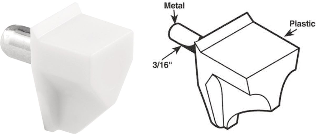 Prime-Line 5mm Plastic With Steel Shelf Support