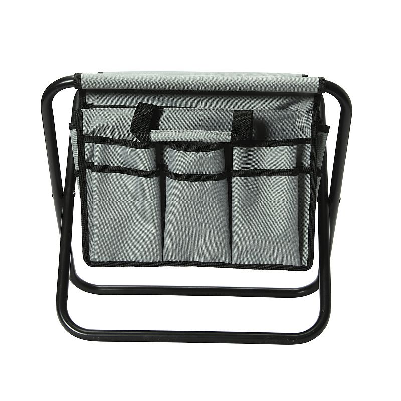 Household Essentials Utility Stool with 20 Storage Pockets